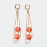 Twisted hoop earrings