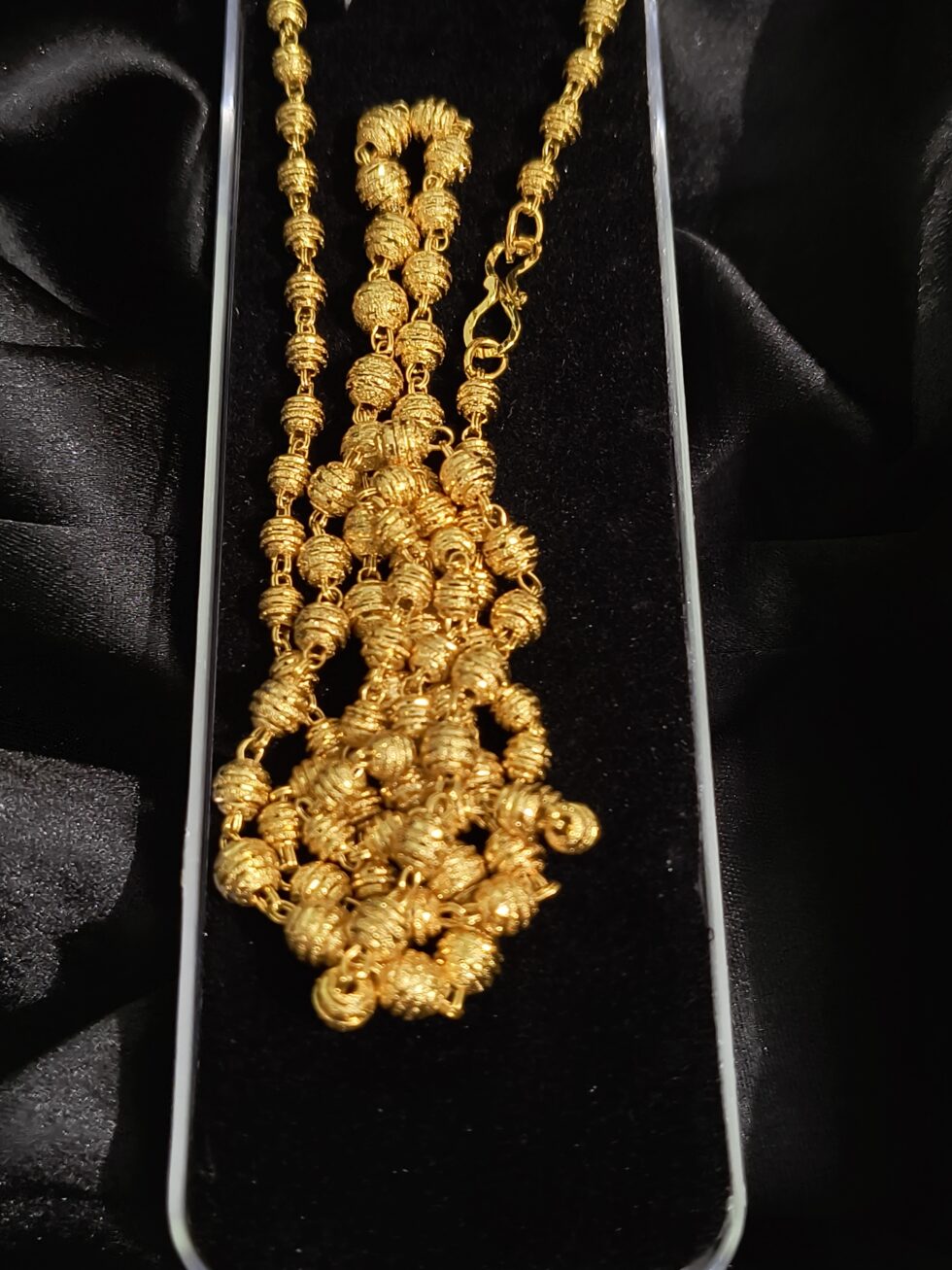 Traditional Gold-Plated Beaded Chain