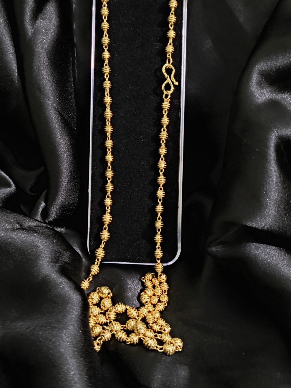 Traditional Gold-Plated Beaded Chain