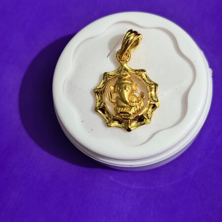 Ganesha Gold-Plated Chain Pendant