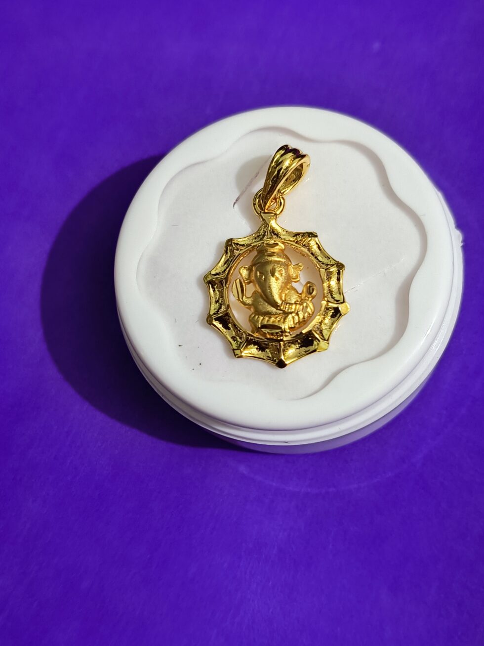 Ganesha Gold-Plated Chain Pendant