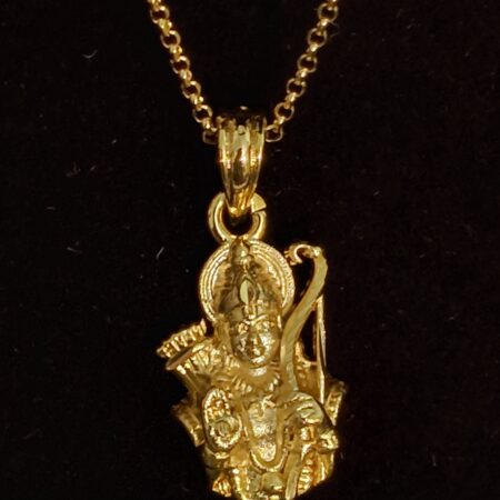 Gold-Plated Chain with Shree Ram Pendant