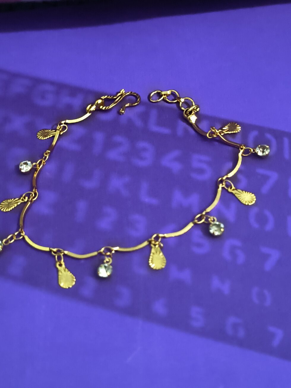 gold-plated anklet