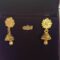 Gold-Plated Jhumka Stud Earrings