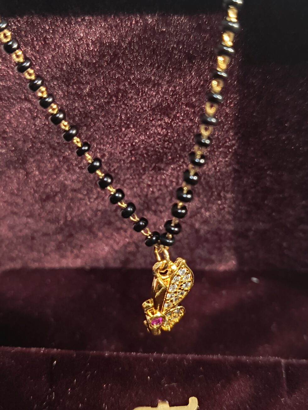 Butterfly Mangalsutra with American Diamonds