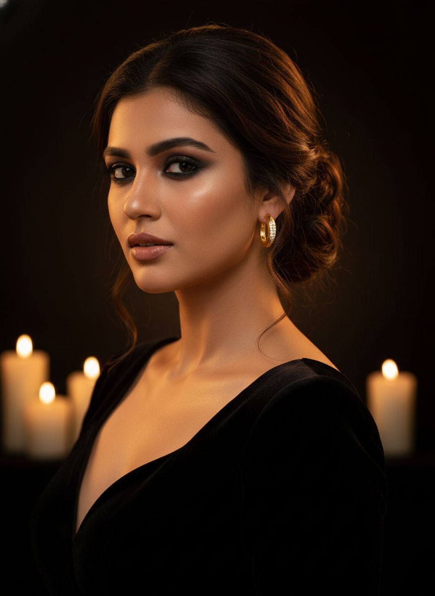 Gold-Plated American Diamond Earrings